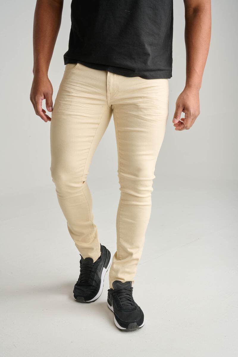 PREMIUM STRETCH TWILL PANTS-BONE