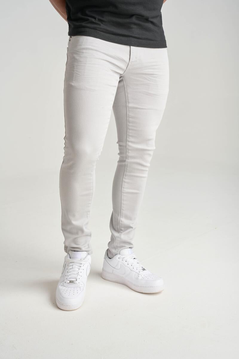 PREMIUM STRETCH TWILL PANTS-LIGHT GREY