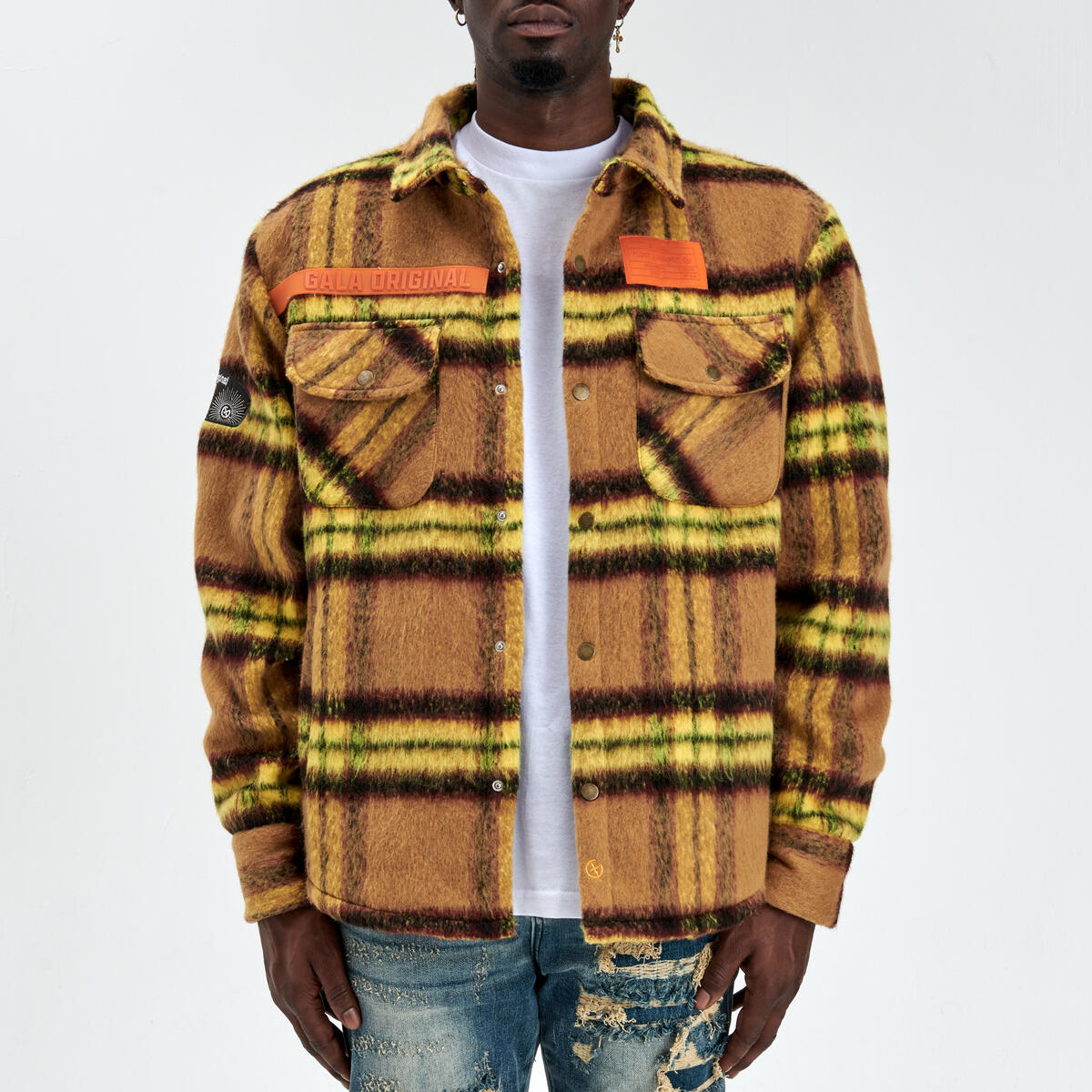 FURY FLEECE FLANNEL JACKET (RUST)