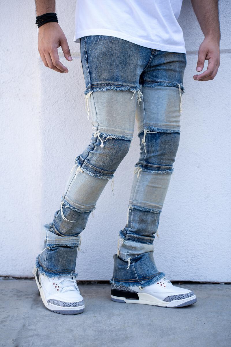 ELBE STACKED PREMIUM DENIM-BLUE WASH