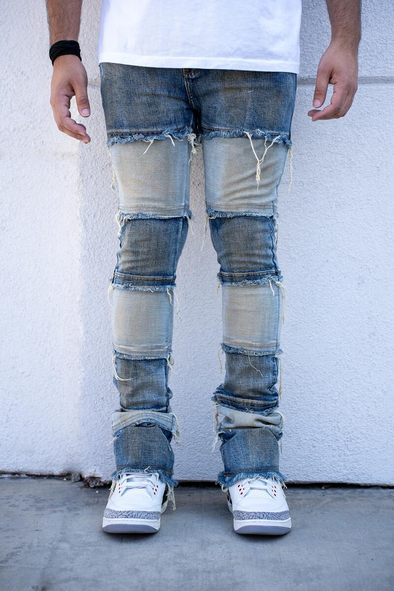 ELBE STACKED PREMIUM DENIM-BLUE WASH