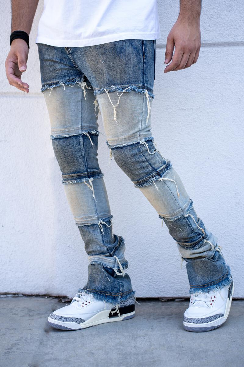 ELBE STACKED PREMIUM DENIM-BLUE WASH