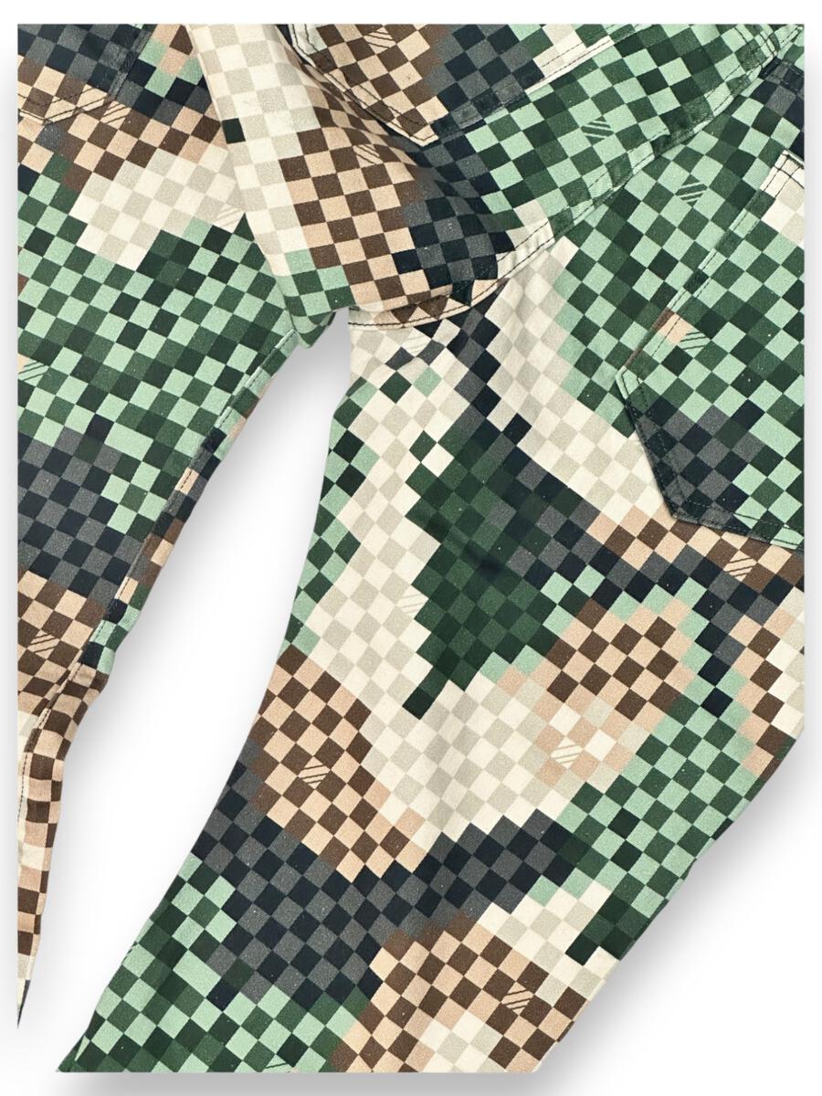 EL VALLIAN SQUARE D CAMO STACKED JEANS