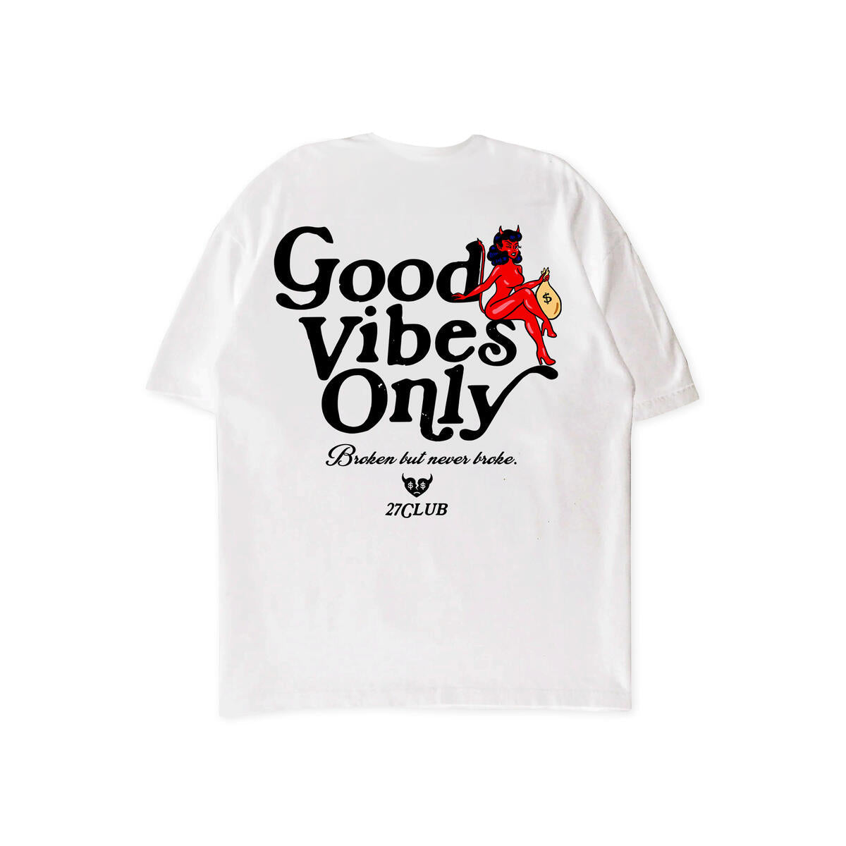 GOOD VIBES TEE -WHITE
