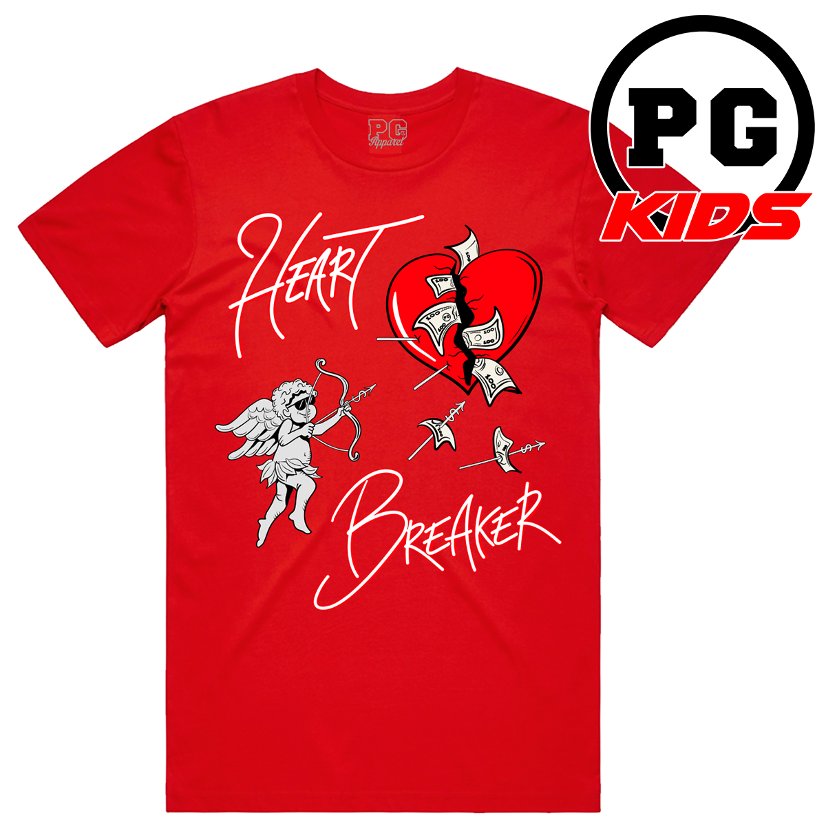 KIDS HEART BREAKER TEE - RED