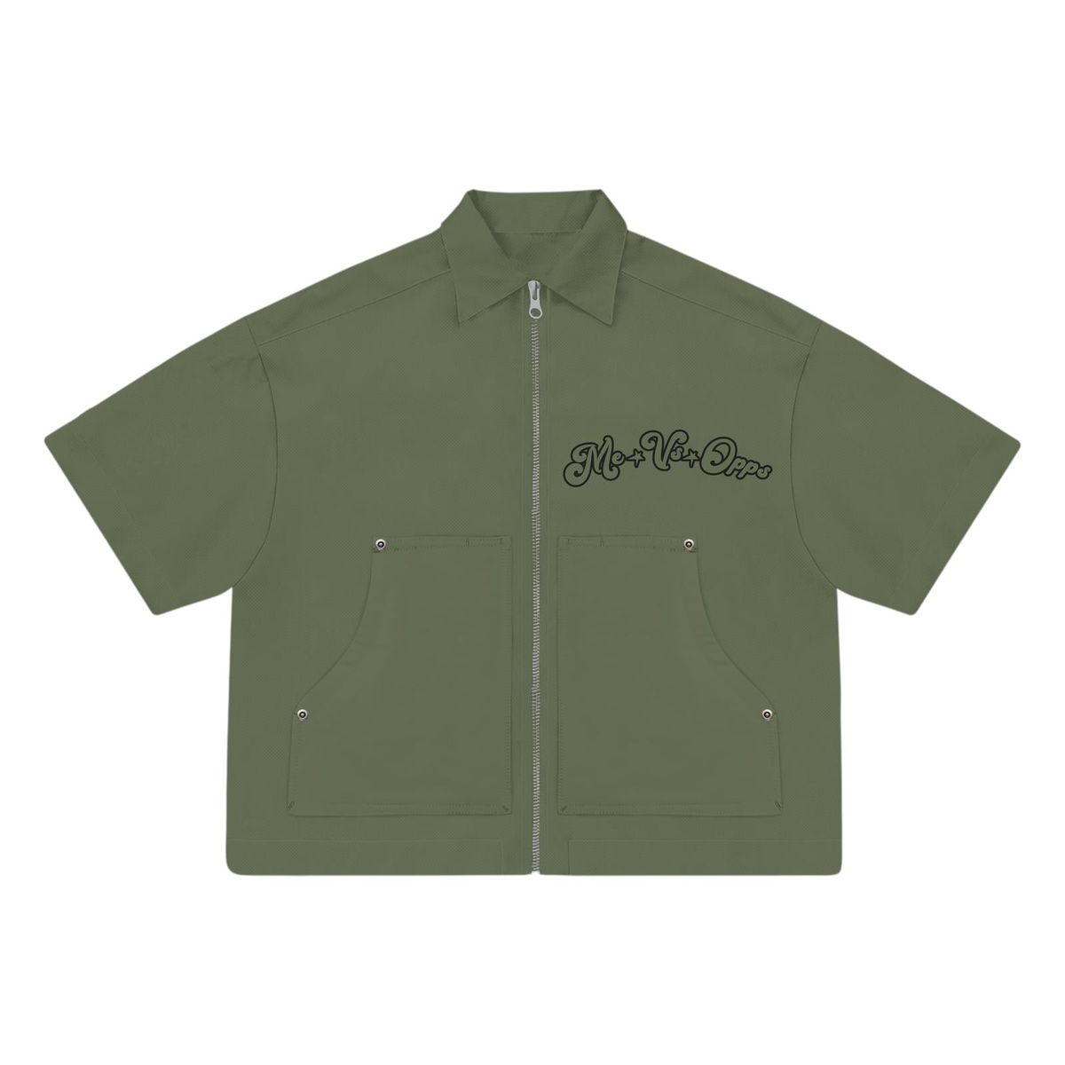 CONQUER MVO ZIP UP SHIRT-GREEN