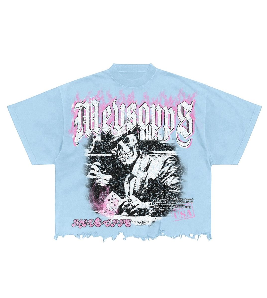 ALWAYS HAVE PLAN B TEE- LT BLUE