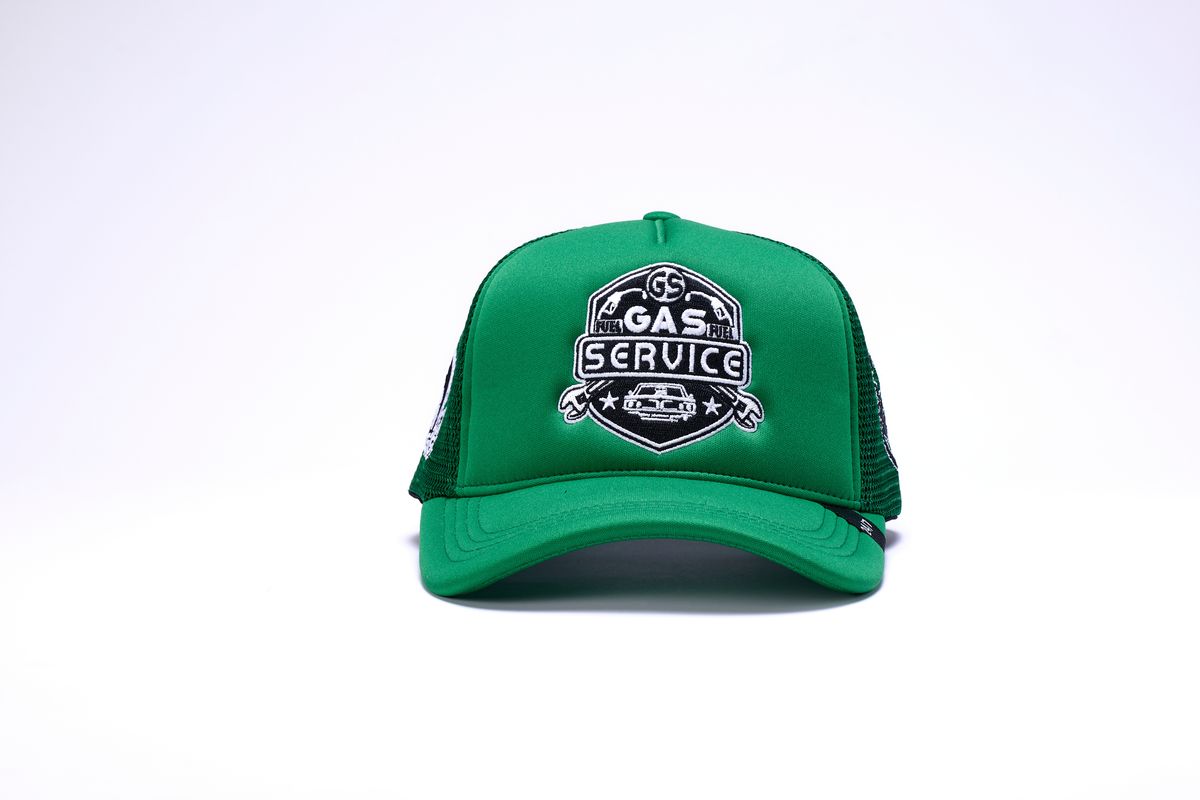 GAS SERVICE TRUCKER HAT- GREEN