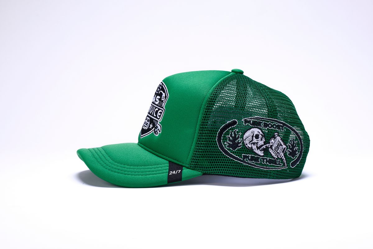 GAS SERVICE TRUCKER HAT- GREEN