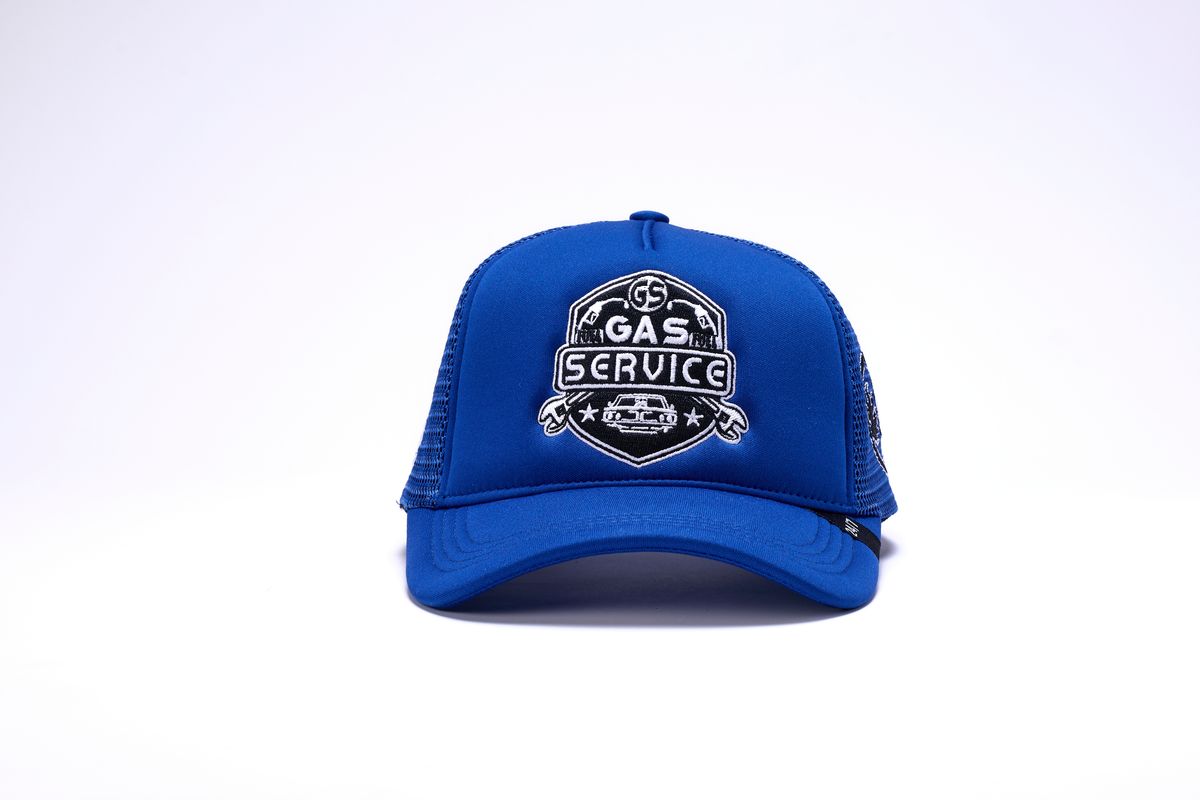 GAS SERVICE TRUCKER HAT-BLUE