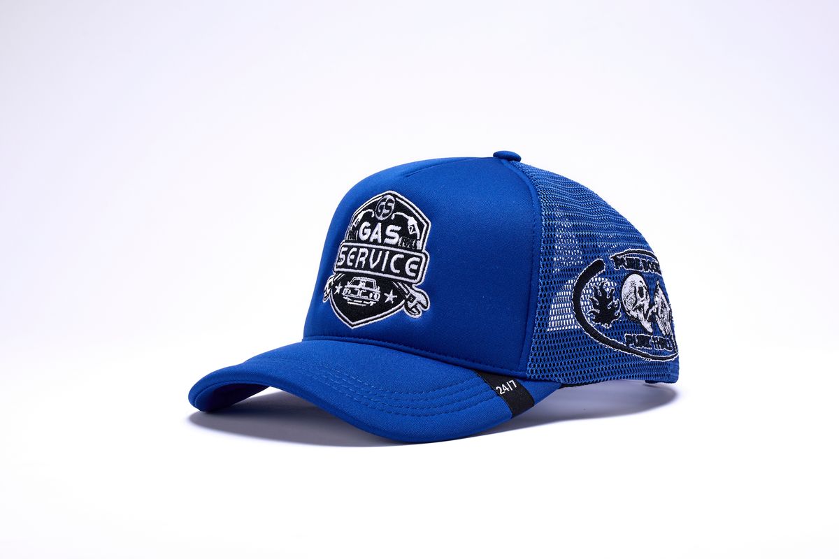 GAS SERVICE TRUCKER HAT-BLUE