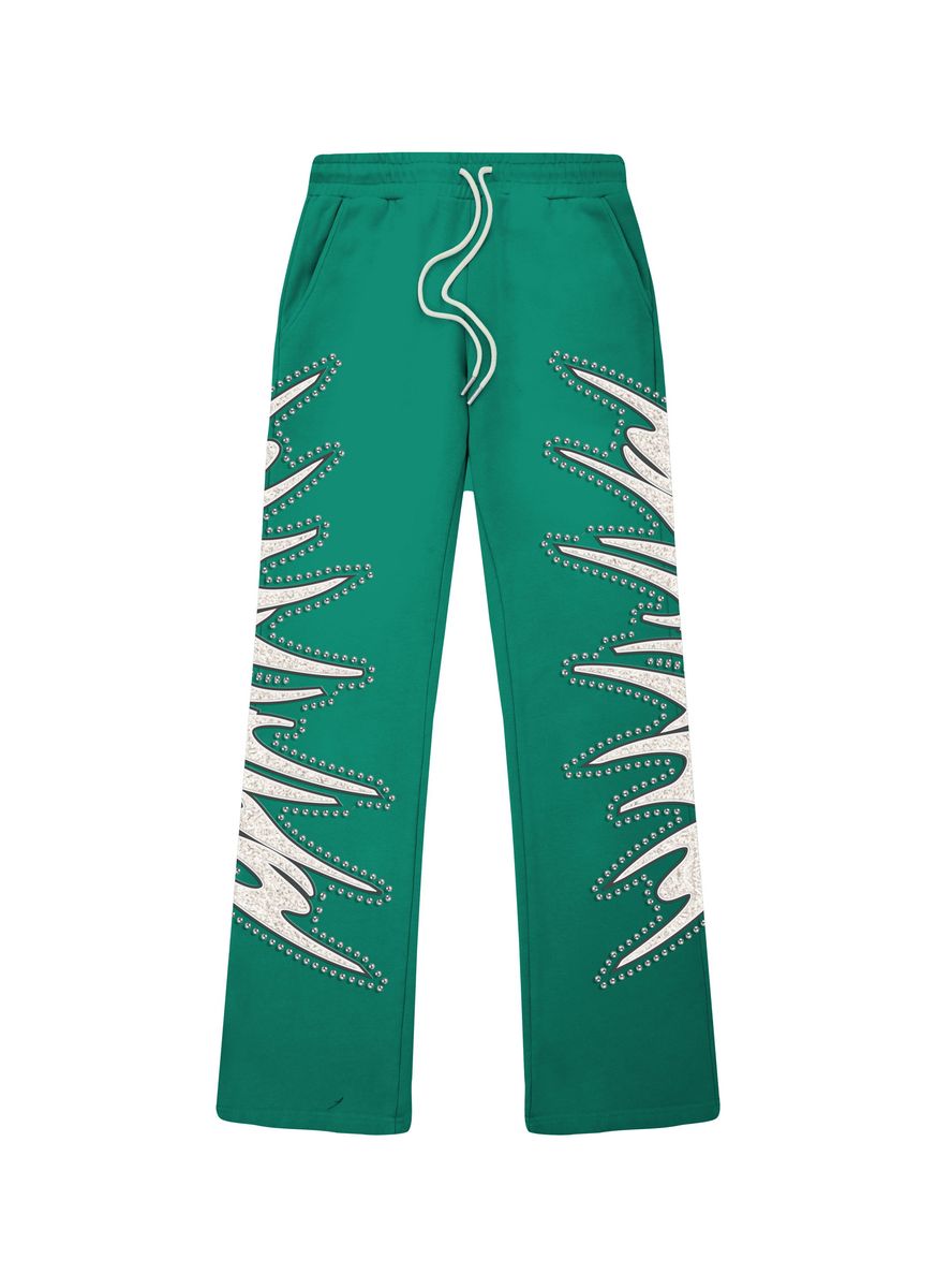 Misfits Terry Flares Pants - Green