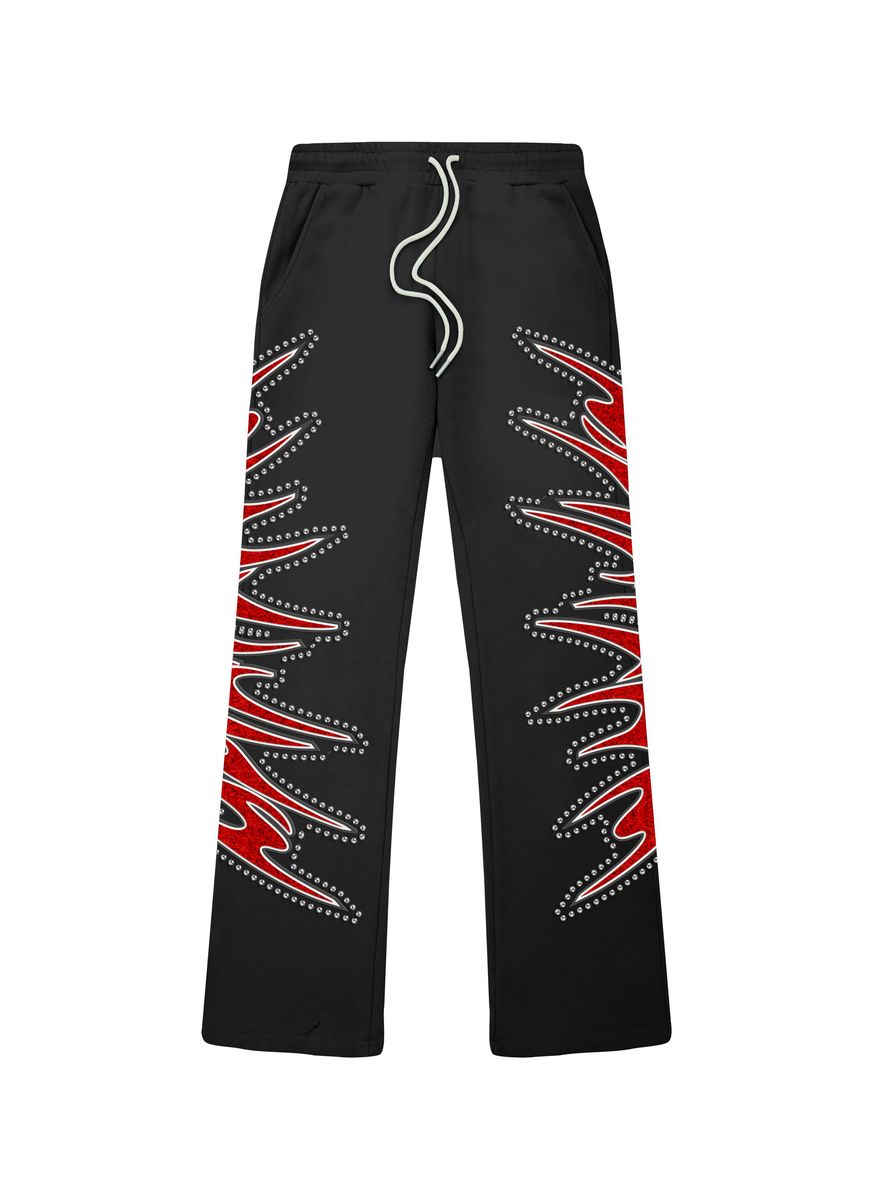 Misfits Terry Flares Pants - Black