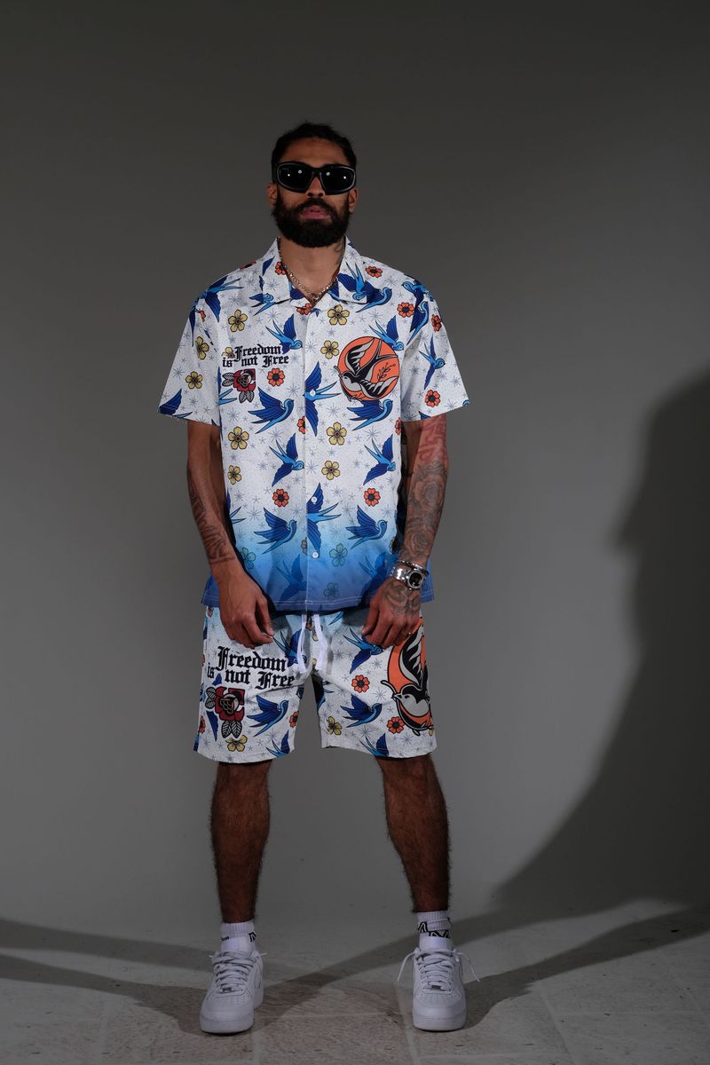 Freedom's not free woven set (GN5022/GN5023-WHT)