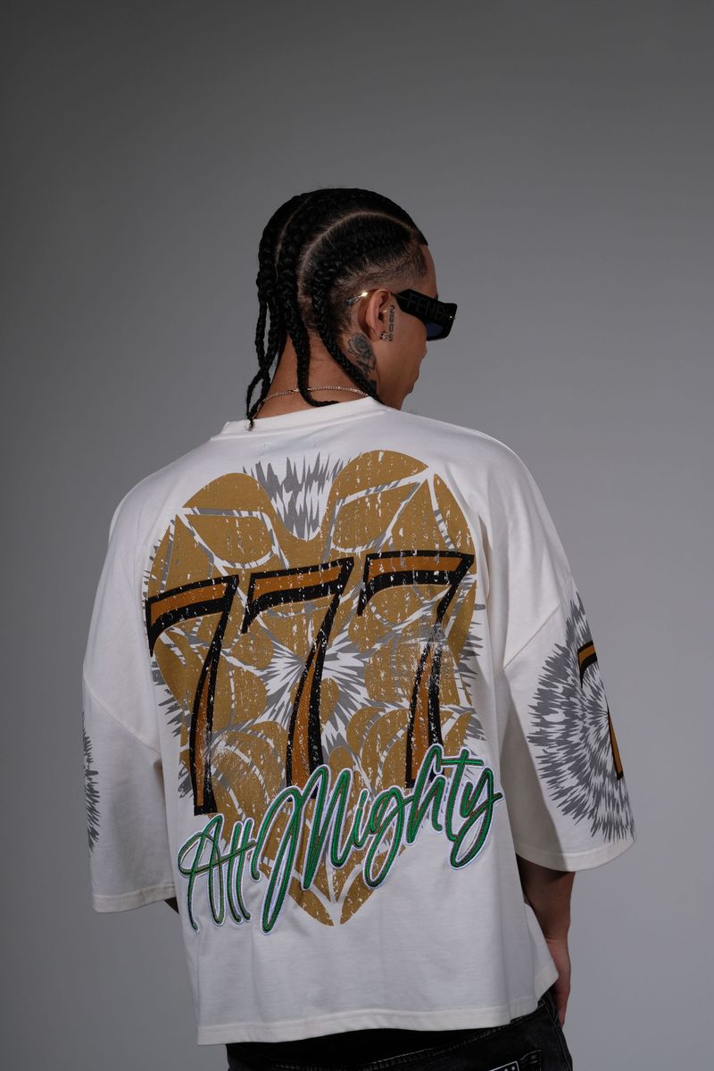 All mighty tshirt Cropped T-shirt - Cream