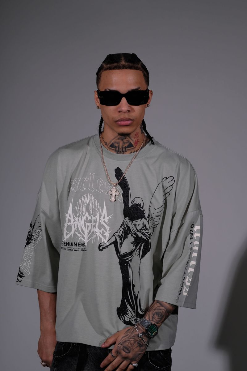 Fearless angels tshirt Cropped T-shirt -Chorcol