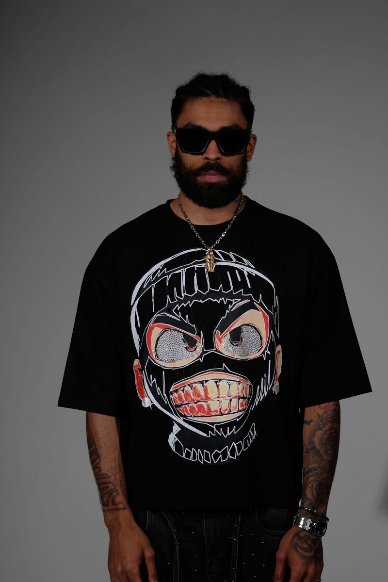 Rear view tshirt (GN6258-BLK)