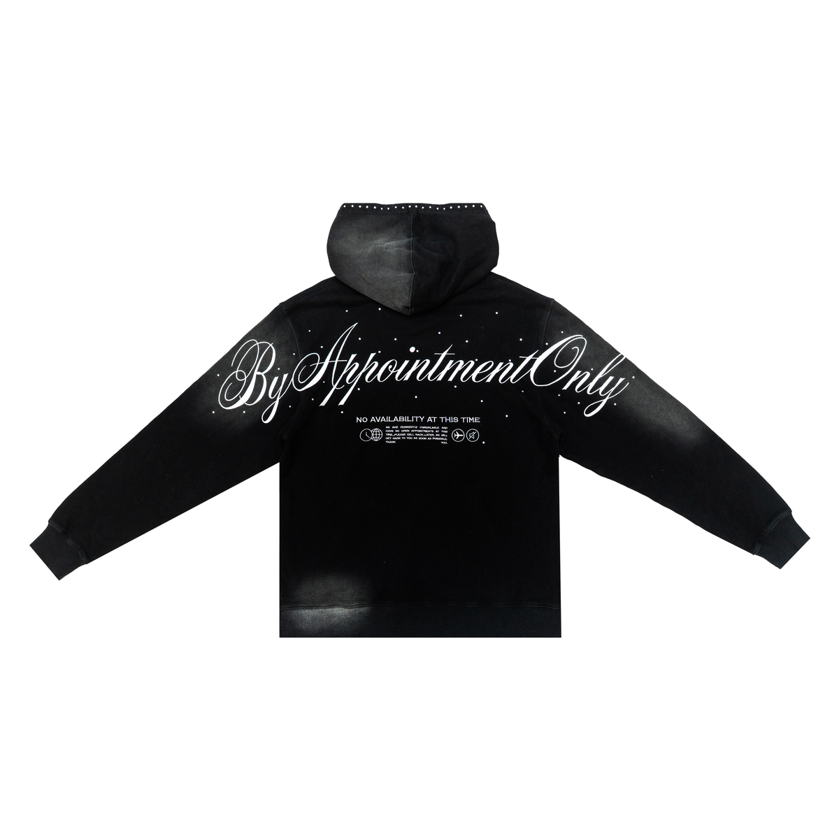 OBSIDIAN VINTAGE WASH HOODIE- BLACK