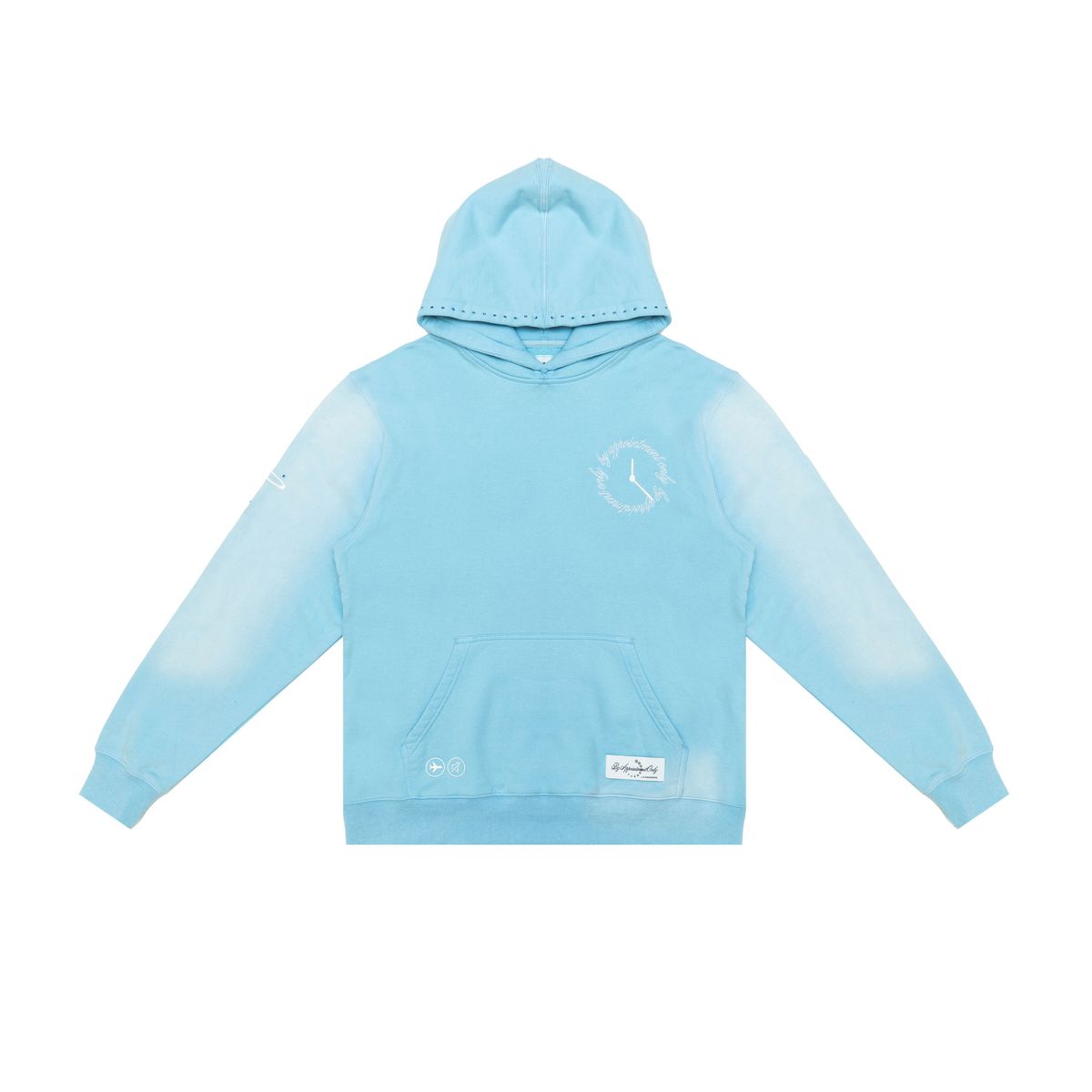 OBSIDIAN VINTAGE WASH HOODIE- BABY BLUE
