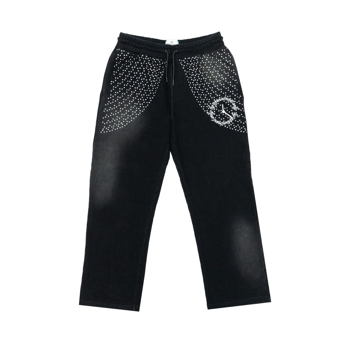 OBSIDIAN VINTAGE WASH SWEATS - BLACK
