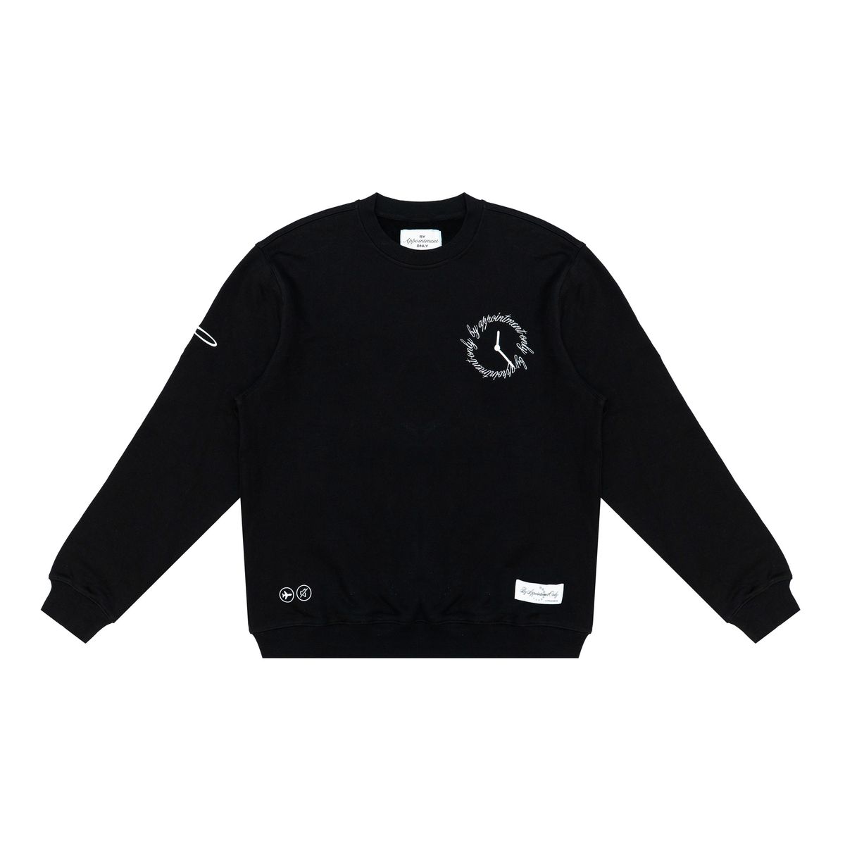 DO NOT DISTURB CREW NECK - BLACK