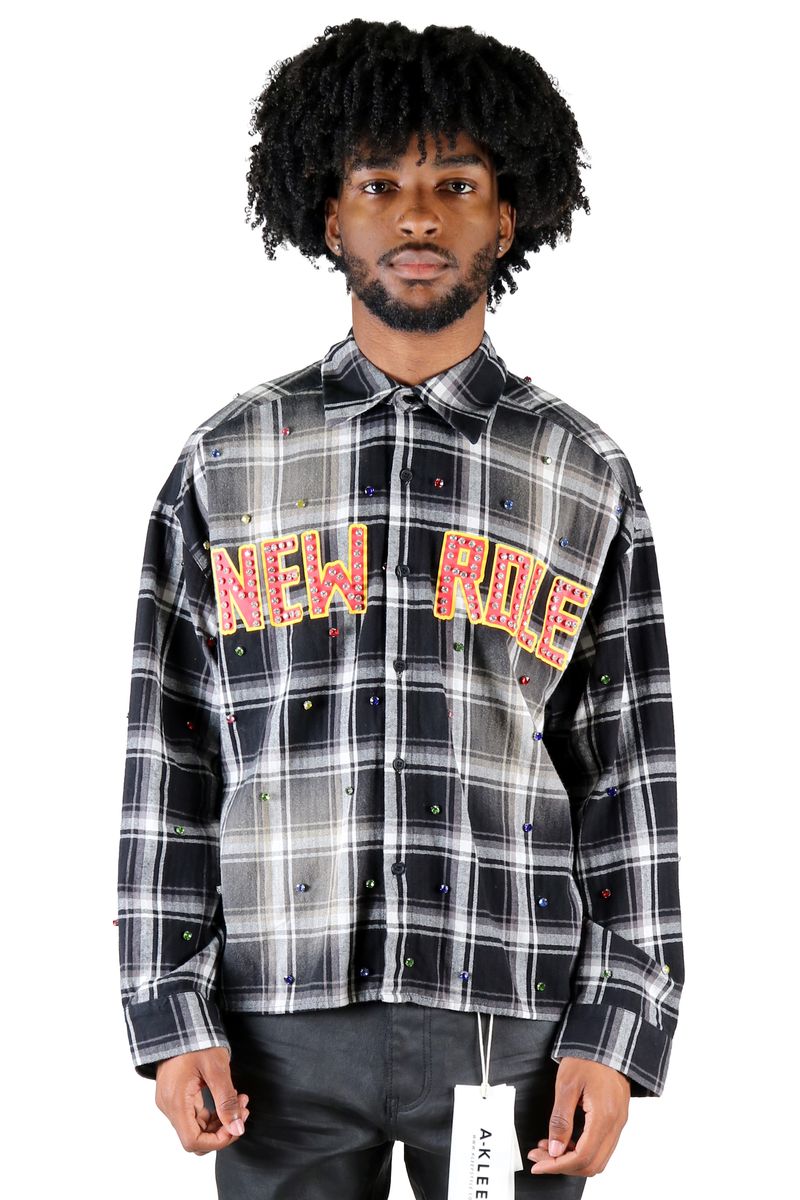 Diversity Long Sleeve Crop Top Button down Shirt