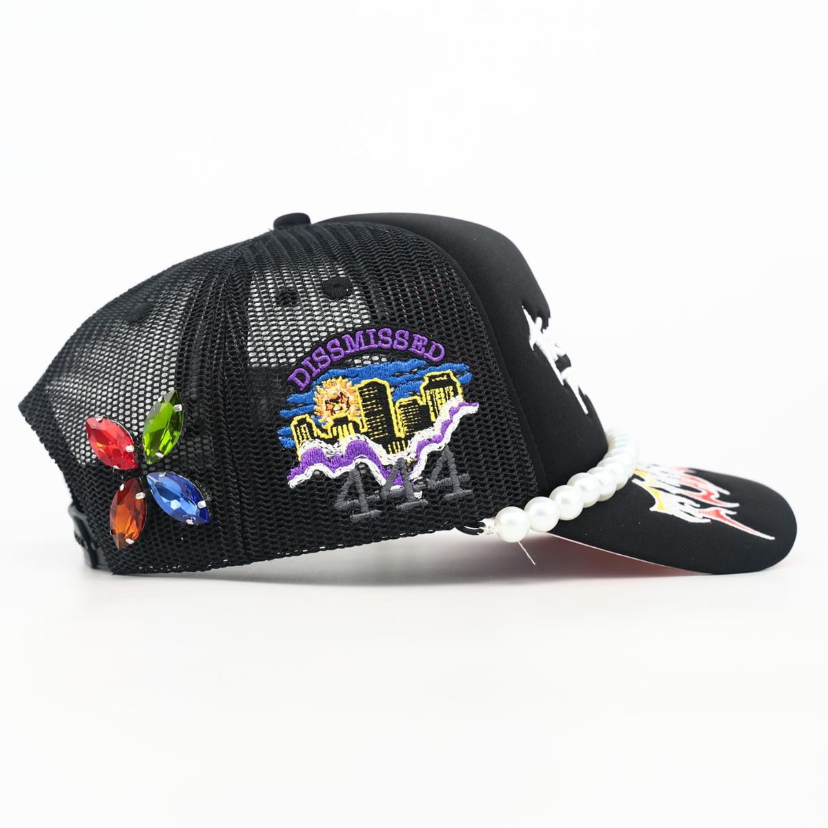 TROUBLE IN PARADISE TRUCKER HAT - BLACK