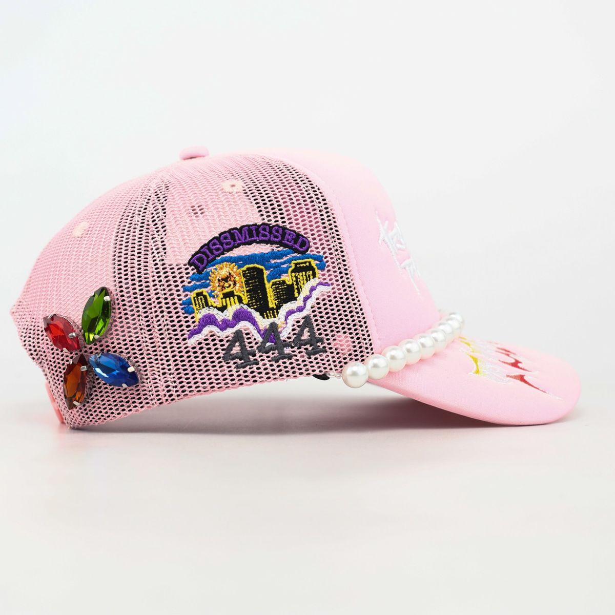 TROUBLE IN PARADISE TRUCKER HAT - PINK