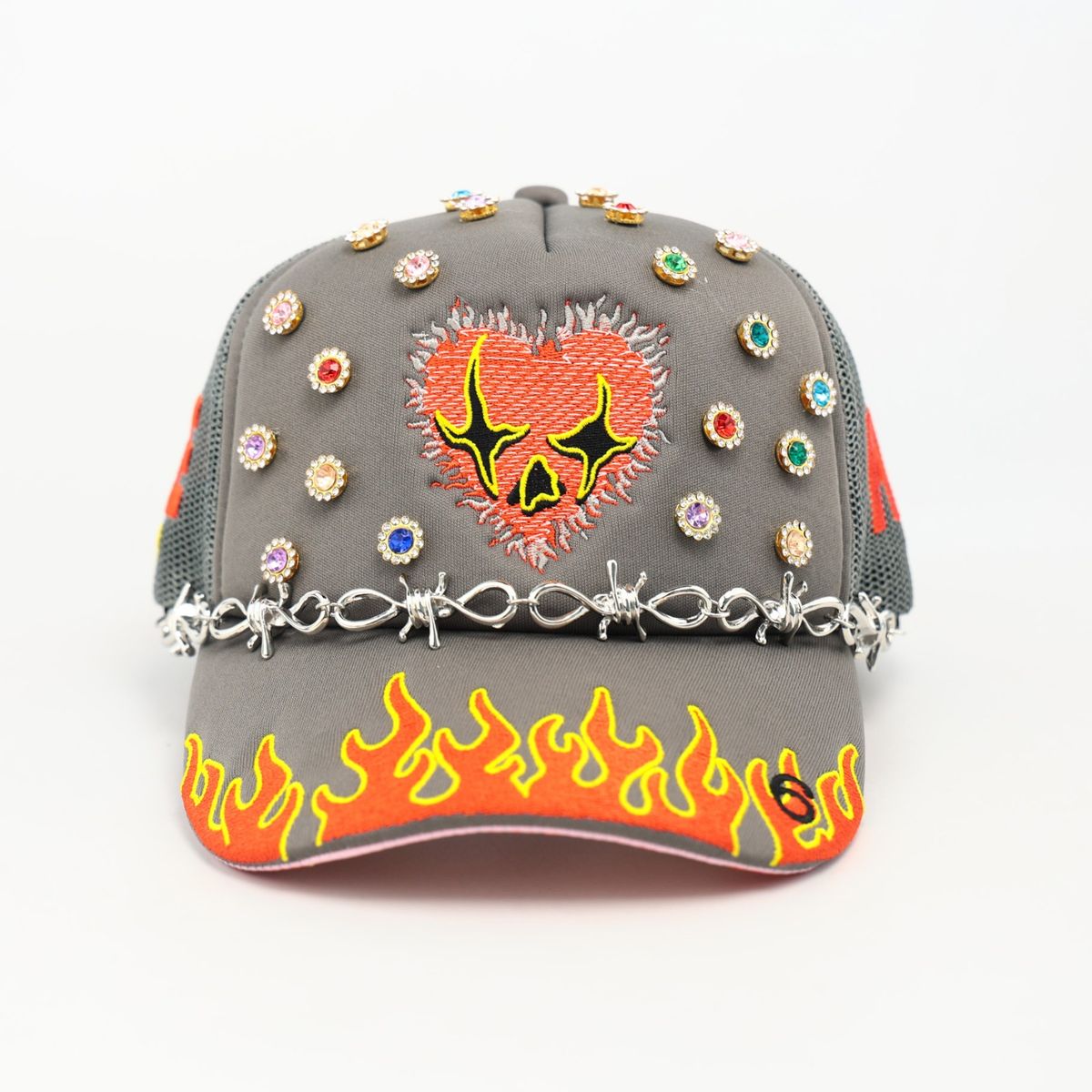 LOVE HARD TRUCKER HAT -GREY