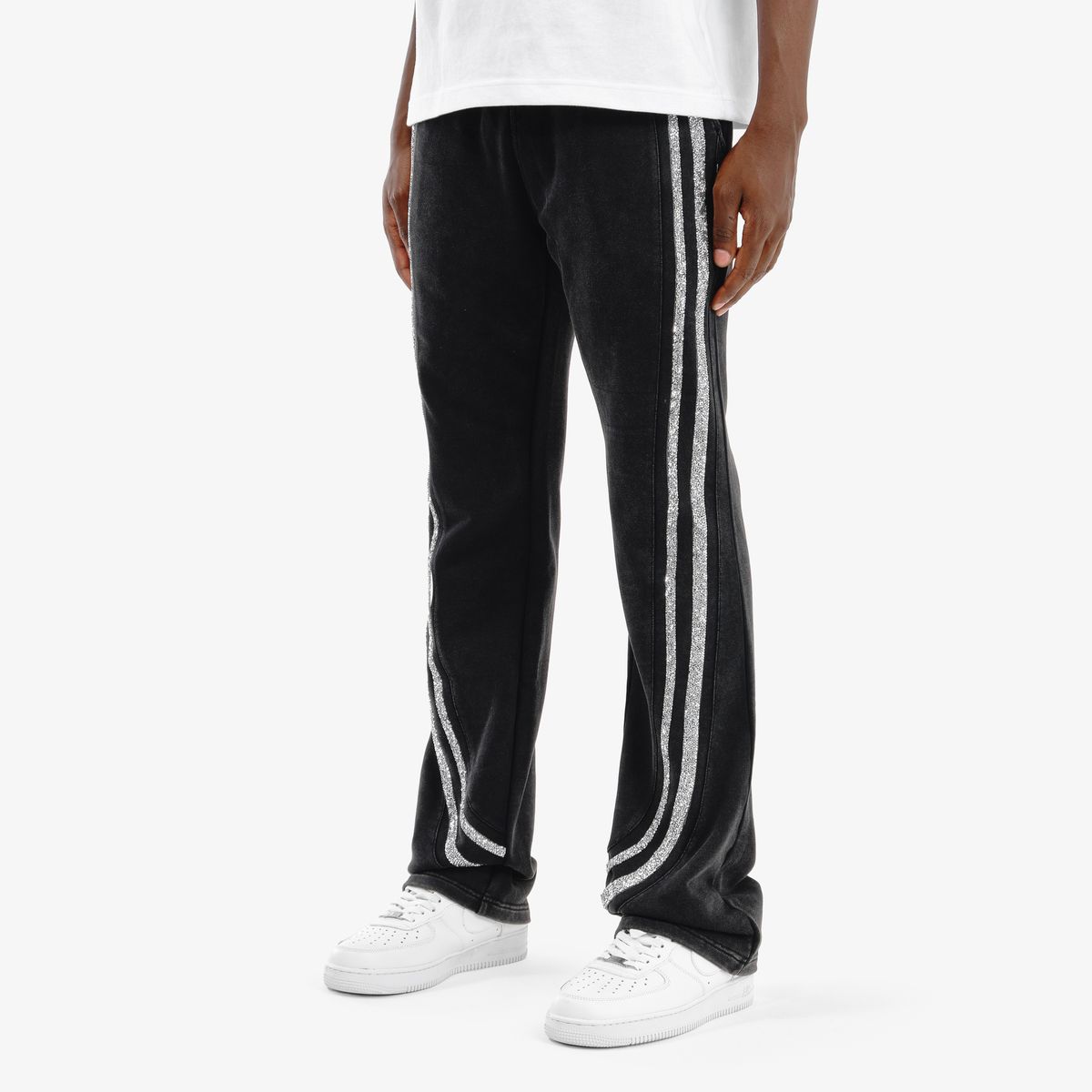 Rhinestone Stripes Fleece