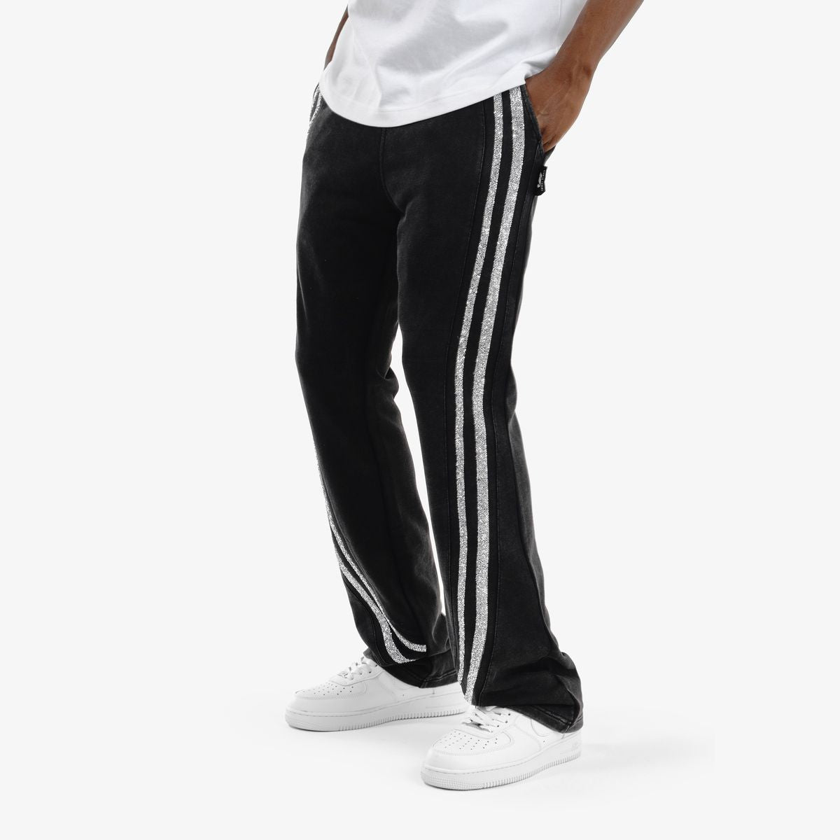 Rhinestone Stripes Fleece