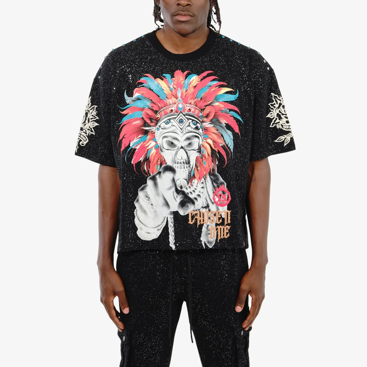 TRIBE STONES TEE - BLACK