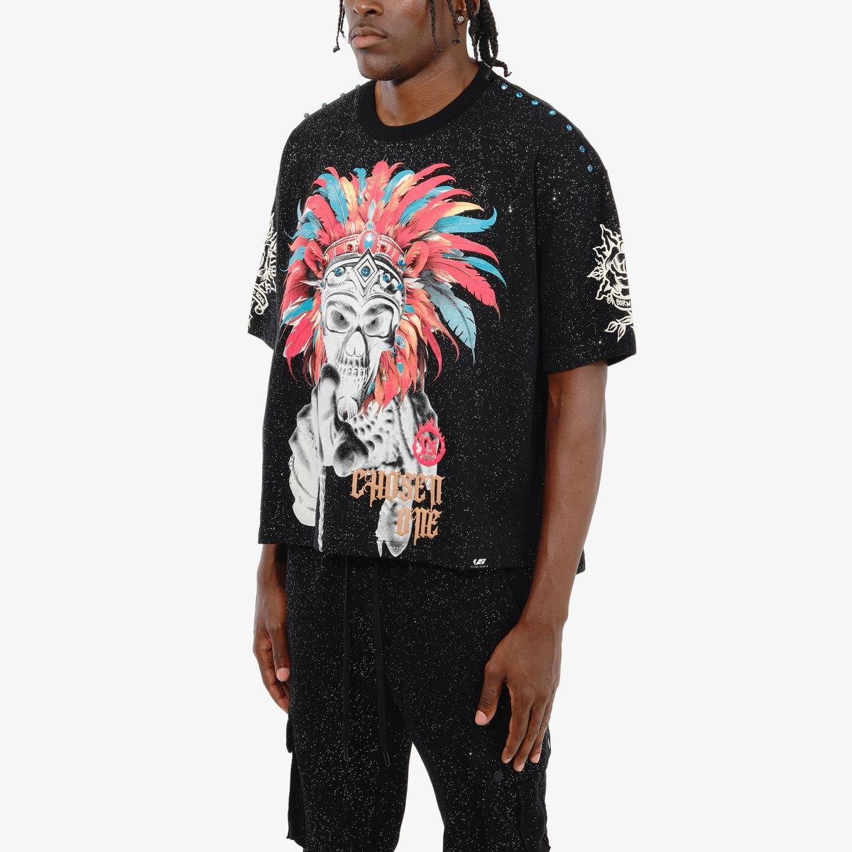TRIBE STONES TEE - BLACK