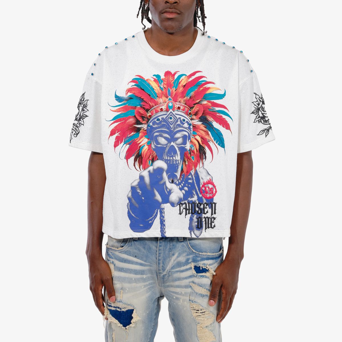 TRIBE STONES TEE - WHITE
