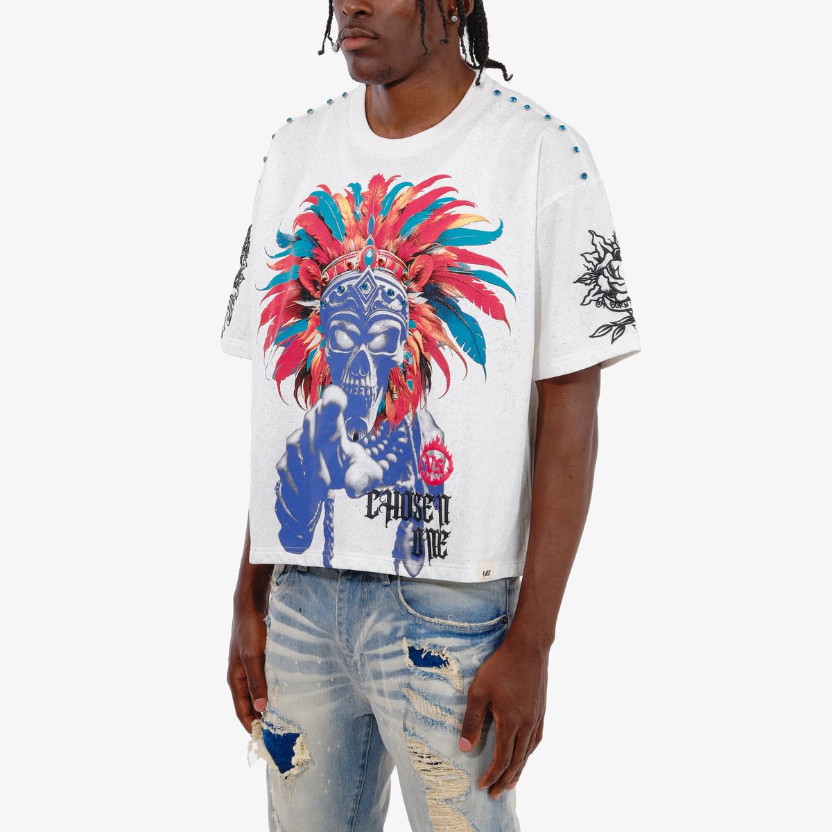 TRIBE STONES TEE - WHITE