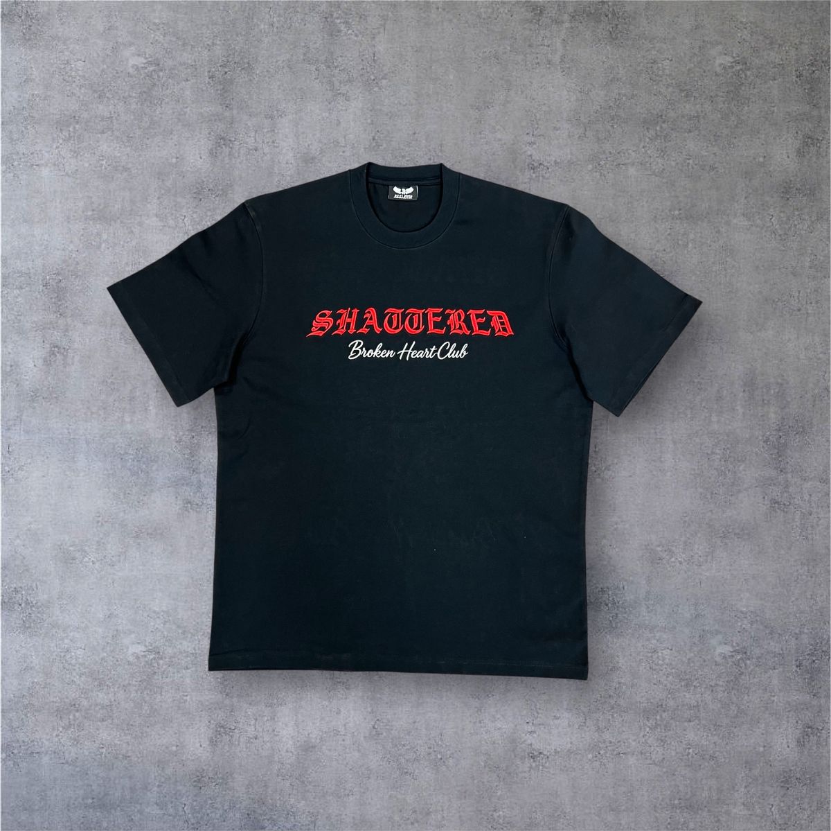 RST-117 BLK REELISTIK SHATTERED DIAMOND HEAVY WEIGHT TEE