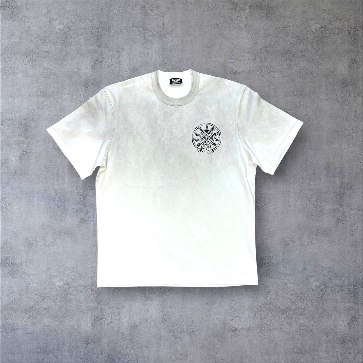 RST-118 GREY EMBLEM TEE HEAVY WEIGHT