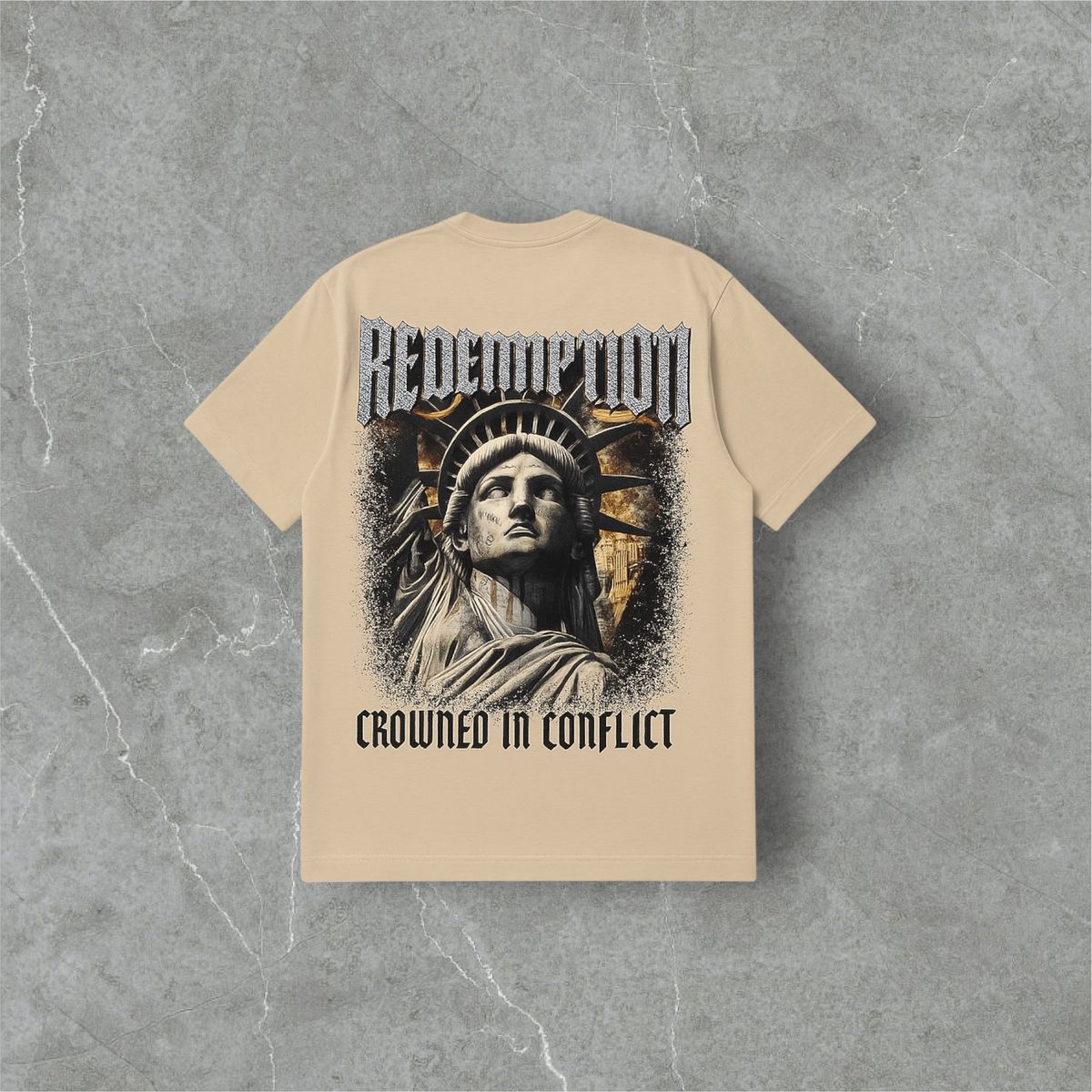 RST-127 TAN LIBERTY DIAMONDS HEAVYWEIGHT TEE