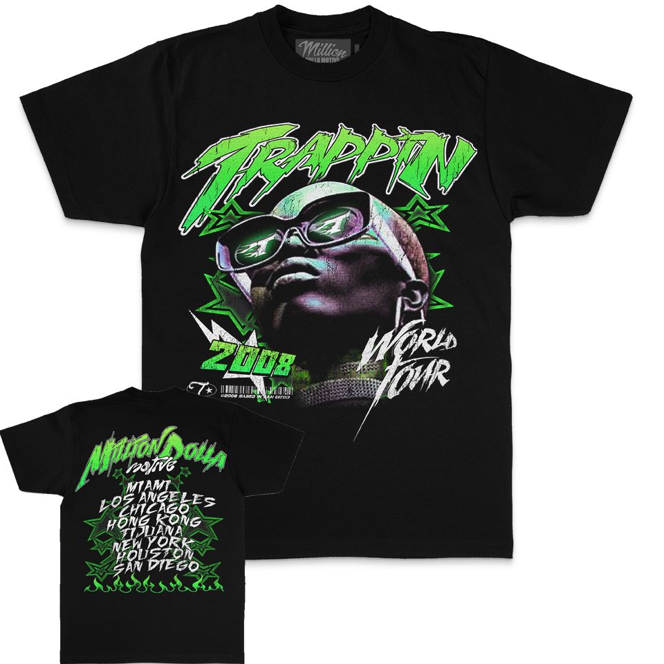 Trappin World Tour - Black T-Shirts