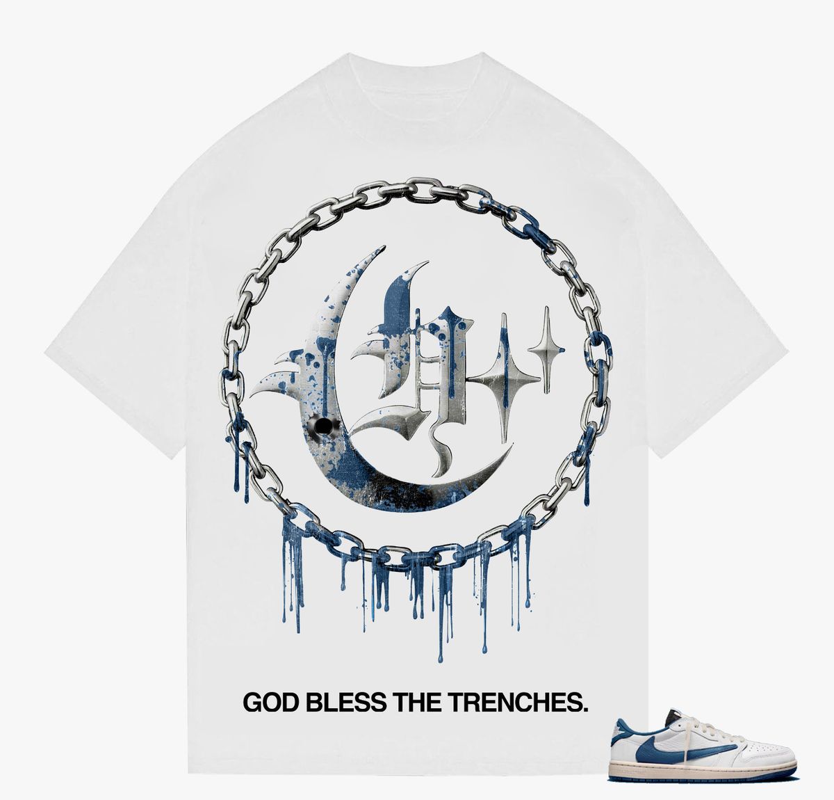 Blue Blood Tee - White