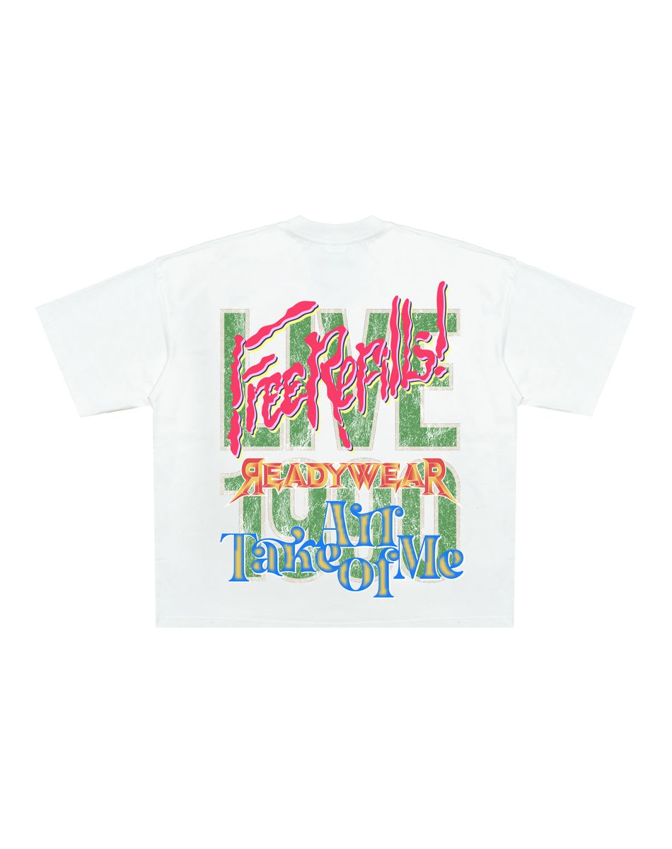 LIVE TEE (FR-F25-014)- CREAM