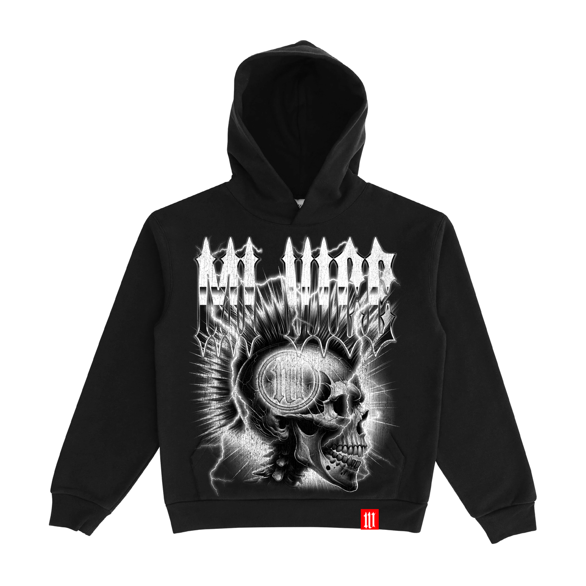 PUNKER HOODIE - BLACK