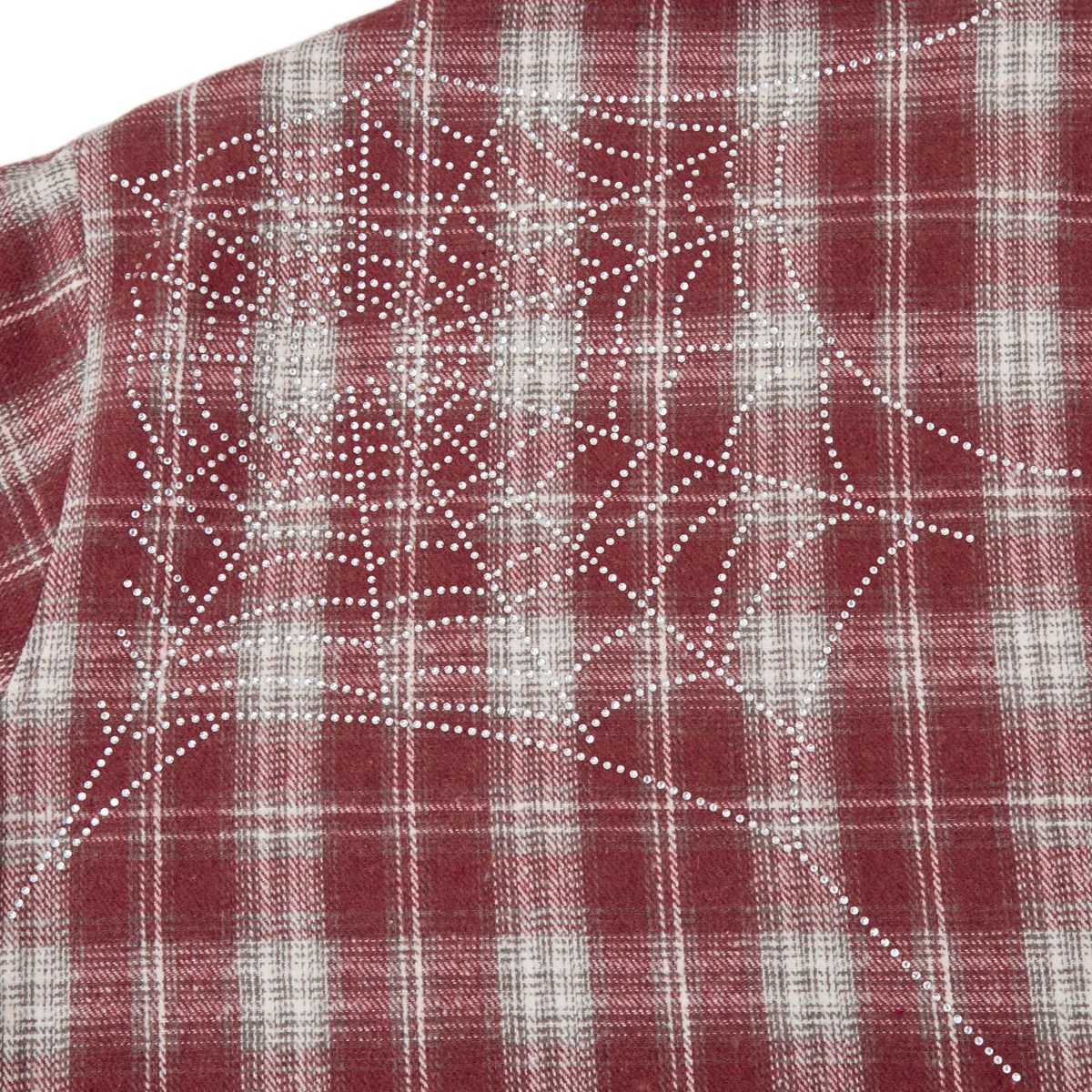 BROKEN WEB FLANNEL JACKET - RED