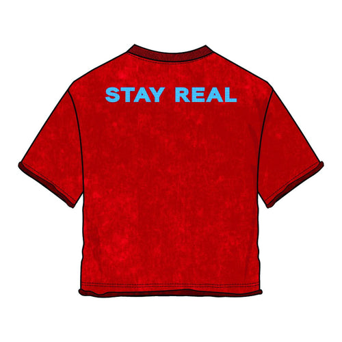 BOYS SAINT STAY REAL CROP TEE