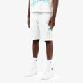 COPPER RIVET SPIDER SHORT - WHITE