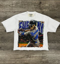 "FAIR PLAY" F-TERRY CROPPED T-SHIRT - WHITE
