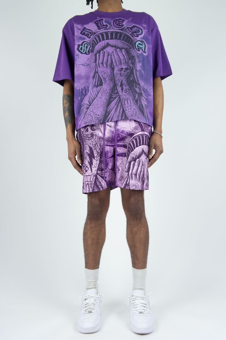 WEEPING LIBERTY 2 PC SET - PURPLE