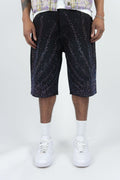 RAYS DENIM JORTS - BLACK