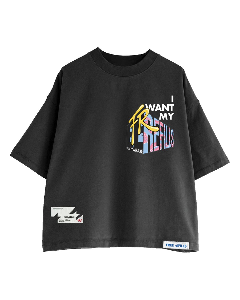 FR TV TEE - BLACK