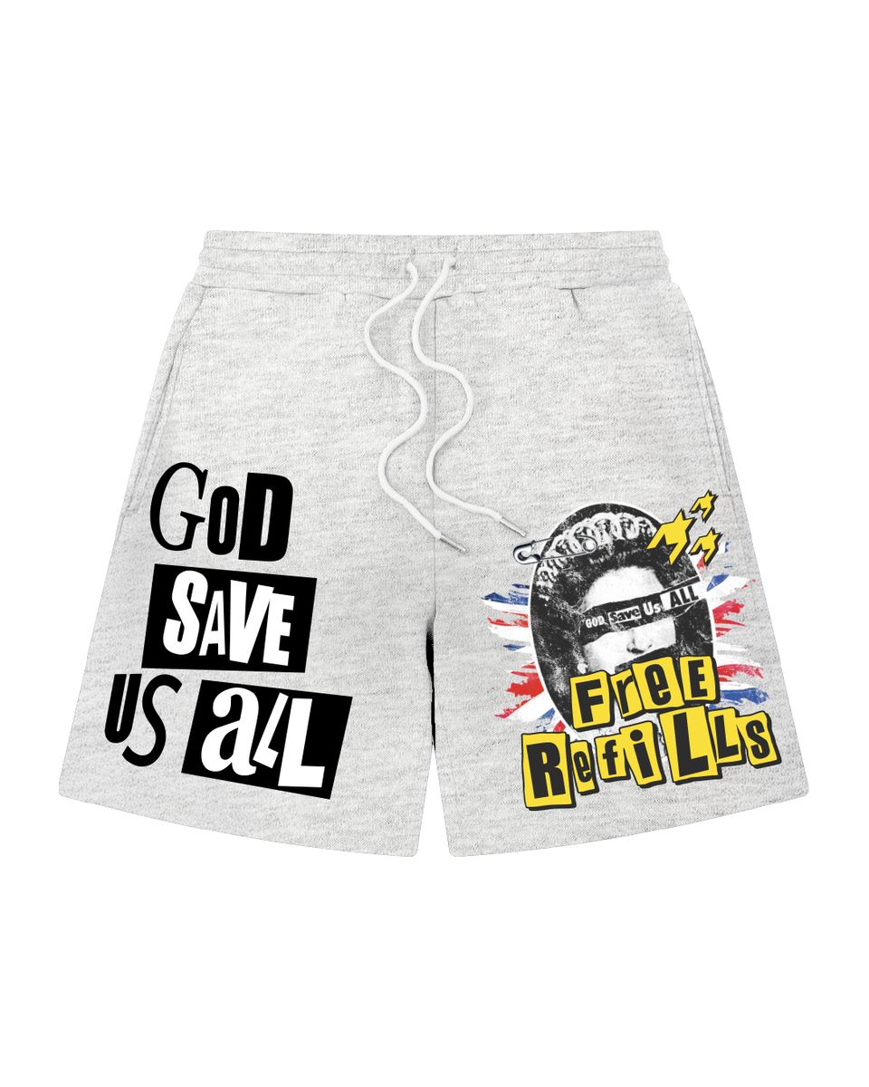 PISTOL SHORTS - HEATHER GREY
